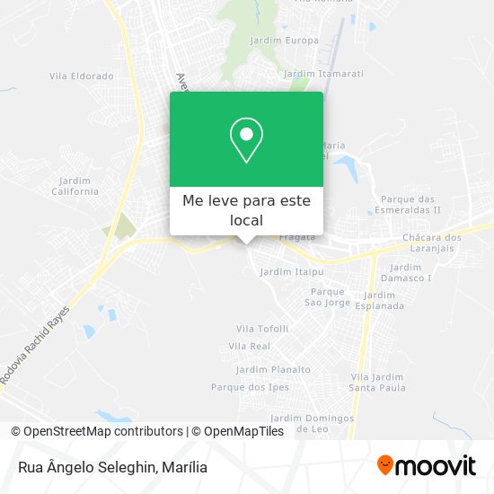 Rua Ângelo Seleghin mapa