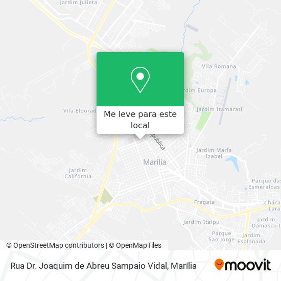Rua Dr. Joaquim de Abreu Sampaio Vidal mapa