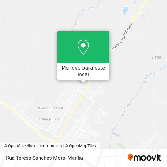 Rua Teresa Sanches Mora mapa