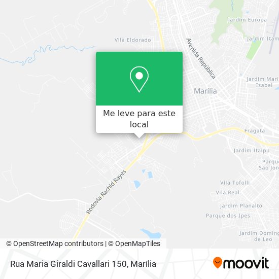 Rua Maria Giraldi Cavallari 150 mapa