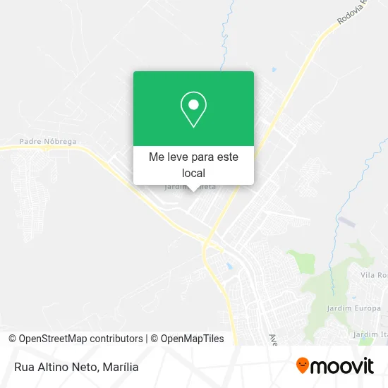 Rua Altino Neto mapa