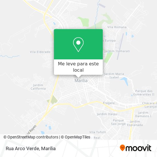 Rua Arco Verde mapa