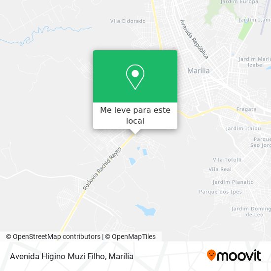 Avenida Higino Muzi Filho mapa