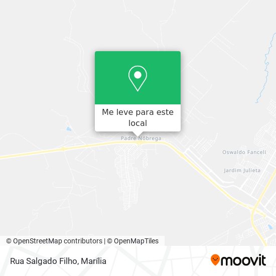 Rua Salgado Filho mapa