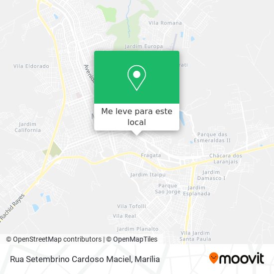 Rua Setembrino Cardoso Maciel mapa