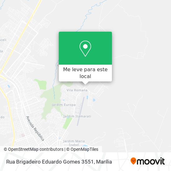 Rua Brigadeiro Eduardo Gomes 3551 mapa