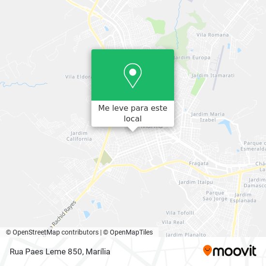 Rua Paes Leme 850 mapa