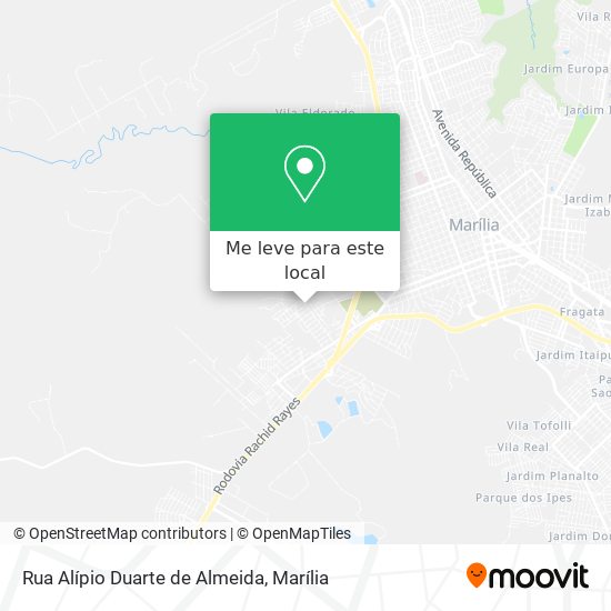 Rua Alípio Duarte de Almeida mapa