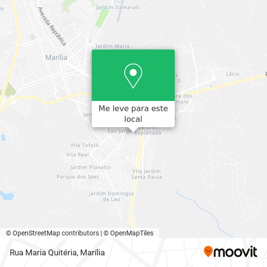 Rua Maria Quitéria mapa