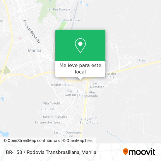 BR-153 / Rodovia Transbrasiliana mapa