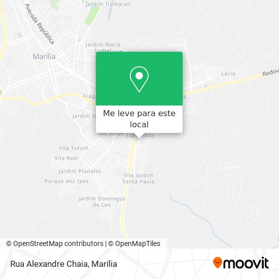 Rua Alexandre Chaia mapa