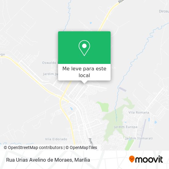 Rua Urias Avelino de Moraes mapa