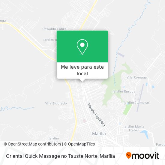 Oriental Quick Massage no Tauste Norte mapa