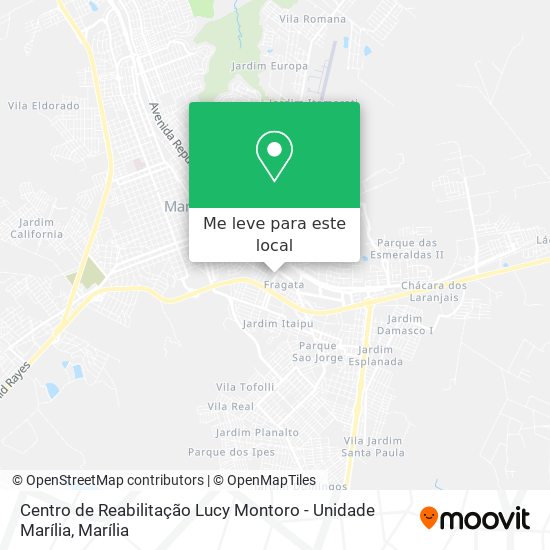 Centro de Reabilitação Lucy Montoro - Unidade Marília mapa