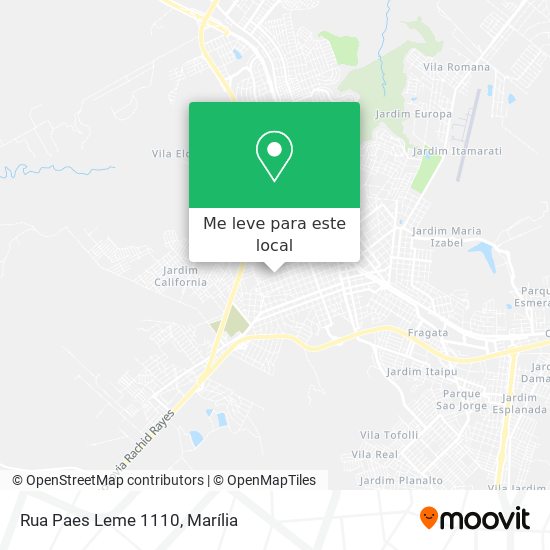Rua Paes Leme 1110 mapa