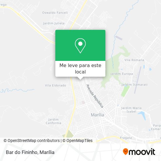 Bar do Fininho mapa