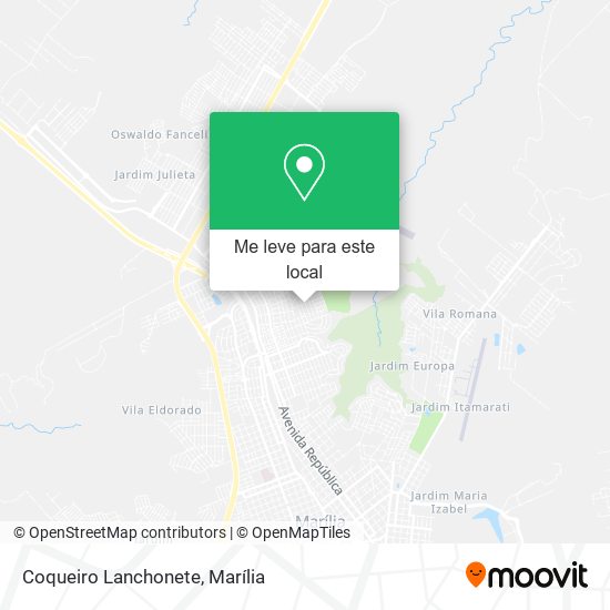 Coqueiro Lanchonete mapa