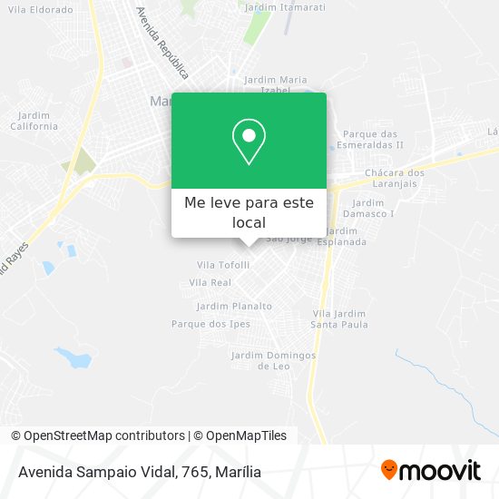Avenida Sampaio Vidal, 765 mapa