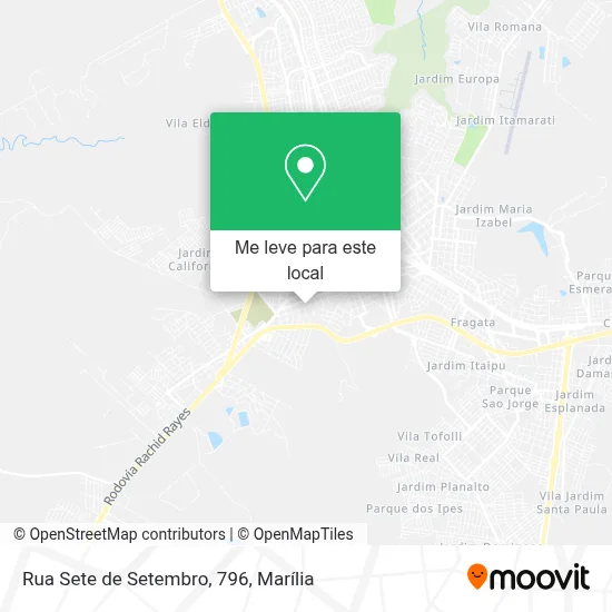Rua Sete de Setembro, 796 mapa