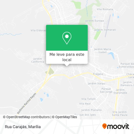 Rua Carajás mapa