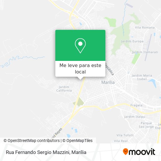 Rua Fernando Sergio Mazzini mapa