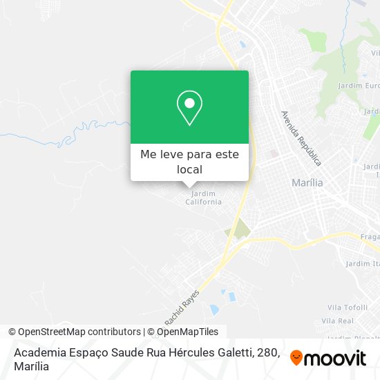 Academia Espaço Saude Rua Hércules Galetti, 280 mapa