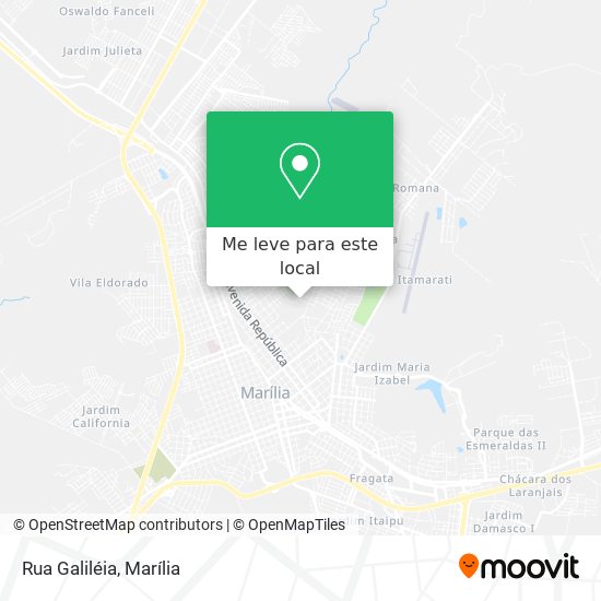 Rua Galiléia mapa