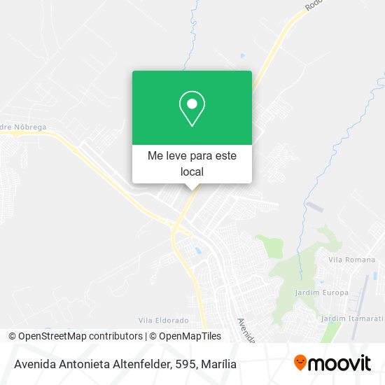 Avenida Antonieta Altenfelder, 595 mapa