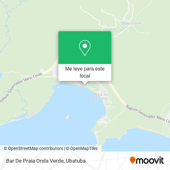 Bar De Praia Onda Verde mapa