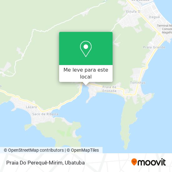 Praia Do Perequê-Mirim mapa