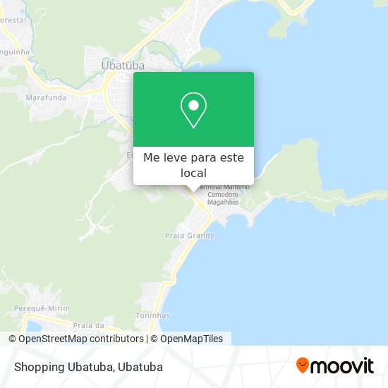 Shopping Ubatuba mapa