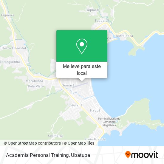 Academia Personal Training mapa