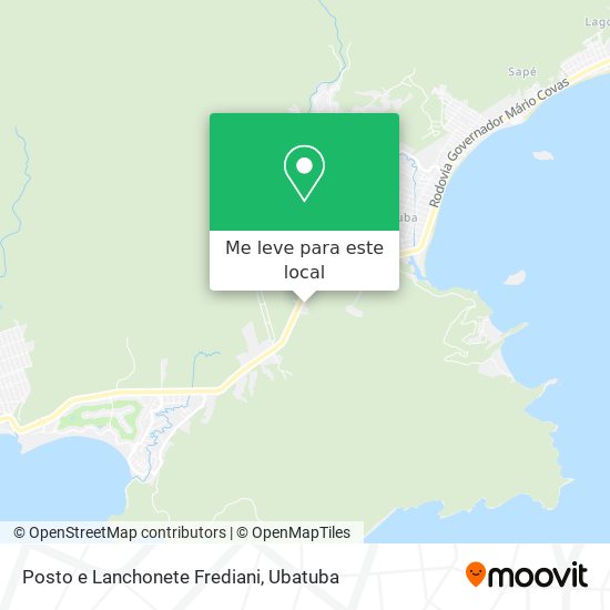 Posto e Lanchonete Frediani mapa