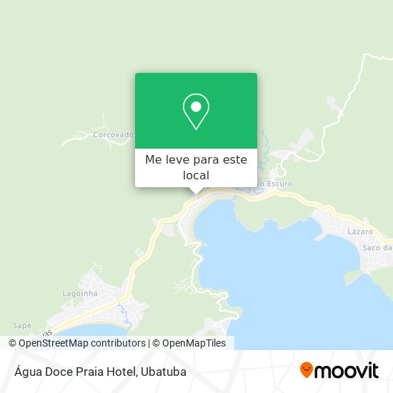 Água Doce Praia Hotel mapa