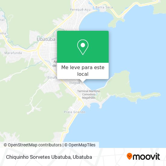Chiquinho Sorvetes Ubatuba mapa
