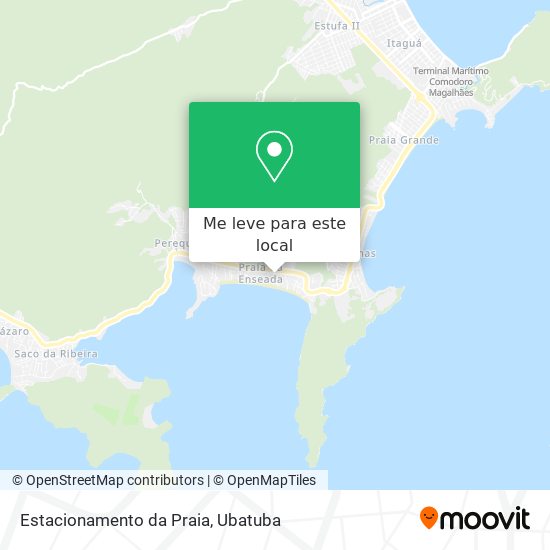 Estacionamento da Praia mapa