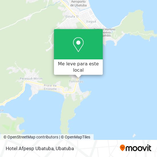 Hotel Afpesp Ubatuba mapa