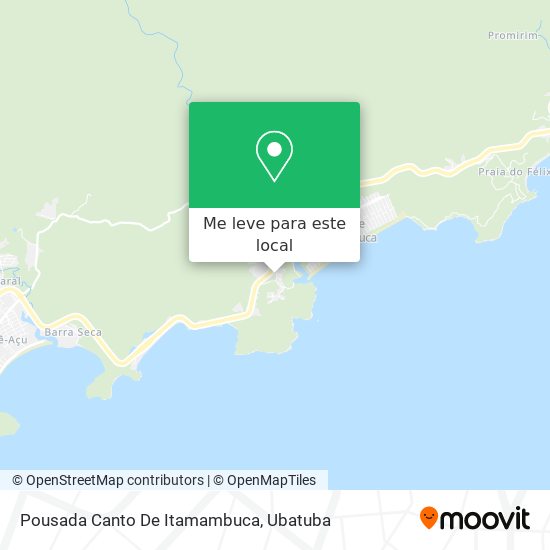 Pousada Canto De Itamambuca mapa