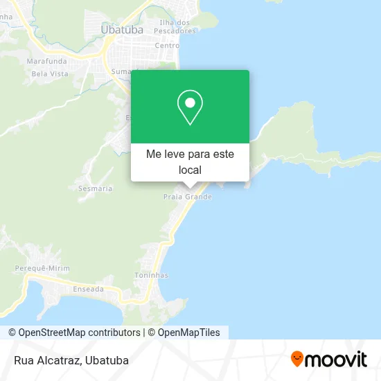 Rua Alcatraz mapa