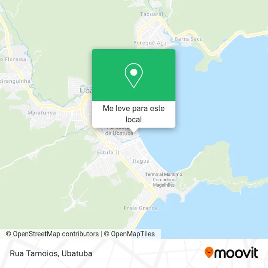 Rua Tamoios mapa