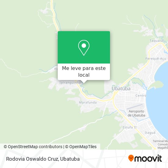 Rodovia Oswaldo Cruz mapa
