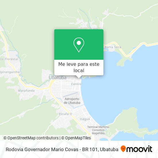 Rodovia Governador Mario Covas - BR 101 mapa