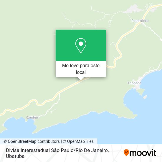Divisa Interestadual São Paulo / Rio De Janeiro mapa