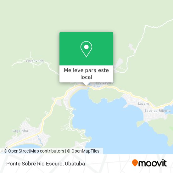 Ponte Sobre Rio Escuro mapa