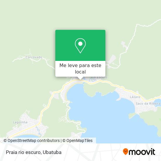 Praia rio escuro mapa