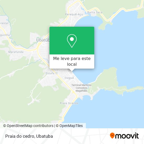 Praia do cedro mapa