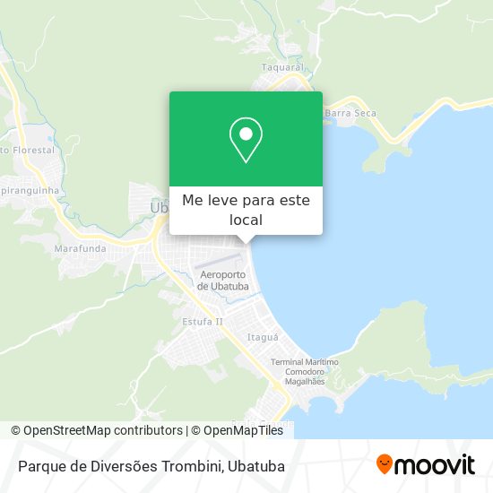 Parque de Diversões Trombini mapa