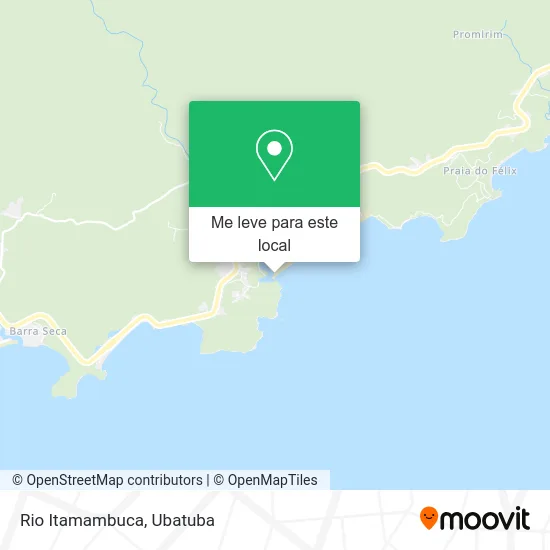 Rio Itamambuca mapa