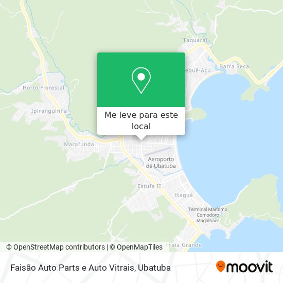 Faisão Auto Parts e Auto Vitrais mapa