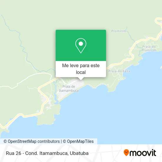 Rua 26 - Cond. Itamambuca mapa